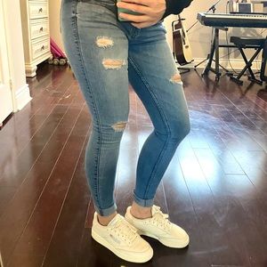 Hollister Skinny Ripped Jeans